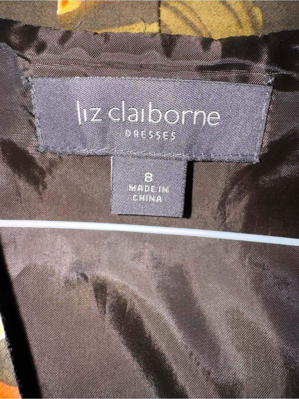 Liz Claiborne Floral Midi Dress Ruched Waist Fit & Flare Size 8 - Picture 4 of 9